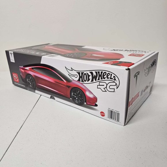 NEW Sealed Hot Wheels Tesla Roadster Red Remote Control RC 2.4 Ghz Toy 1:10 Rare - Picture 2 of 4